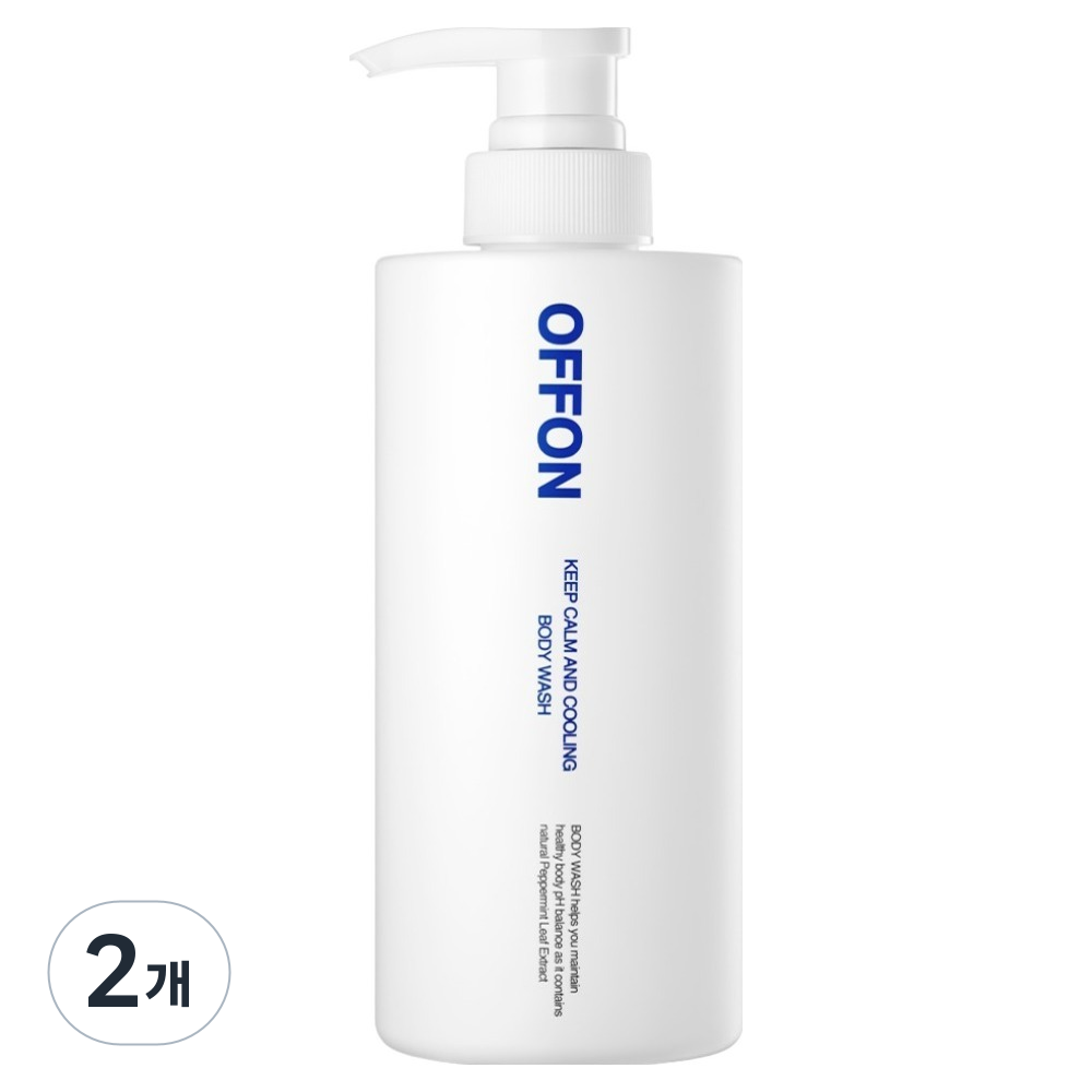 Off-On Keep Calm and Cooling Body Wash Aqua Floral Fragrance, 500g, 2 units