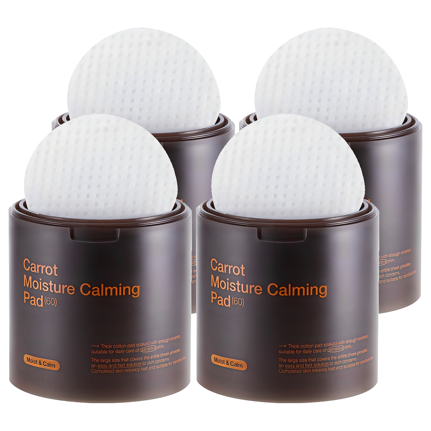 Mediheal Carrot Moisture Soothing Pads 250ml, 60 sheets, 250ml, 4 pieces