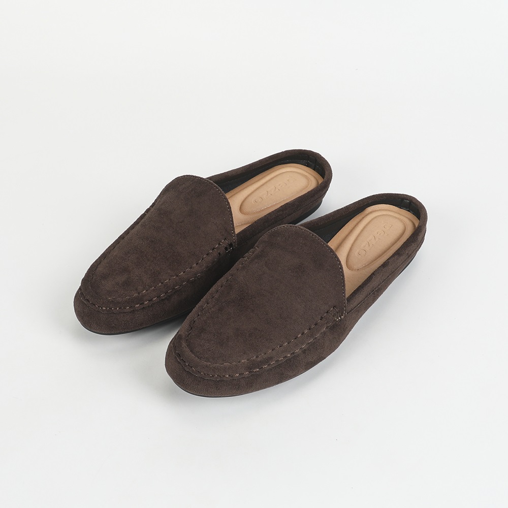 Fejo Women's Bloafer Mule Shoes Driving Women's Flat Shoes Maternity Comfort Shoes