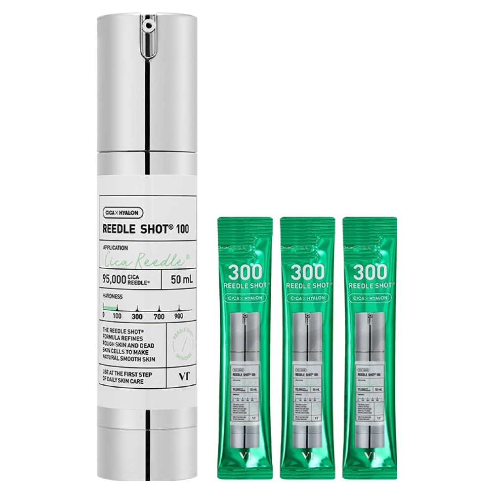VT Cosmetics Lidl Shot 100 50ml + Lidl Shot 300 Stick Pouch 2ml x 3p set, 50ml, 1 set