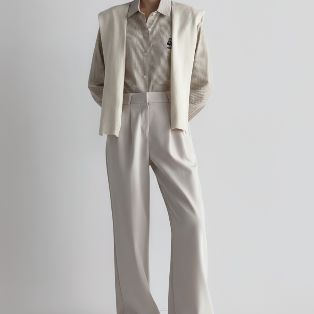 Lolabel Elden Wide Slacks Banding Suit Pants
