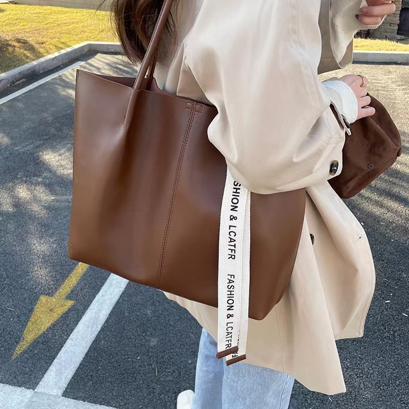 Angel simple one shoulder large tote bag shopper bag