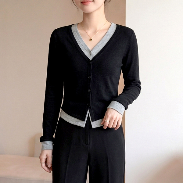 Awesome Women's Patou V-neck Knit Cardigan A25FC070811