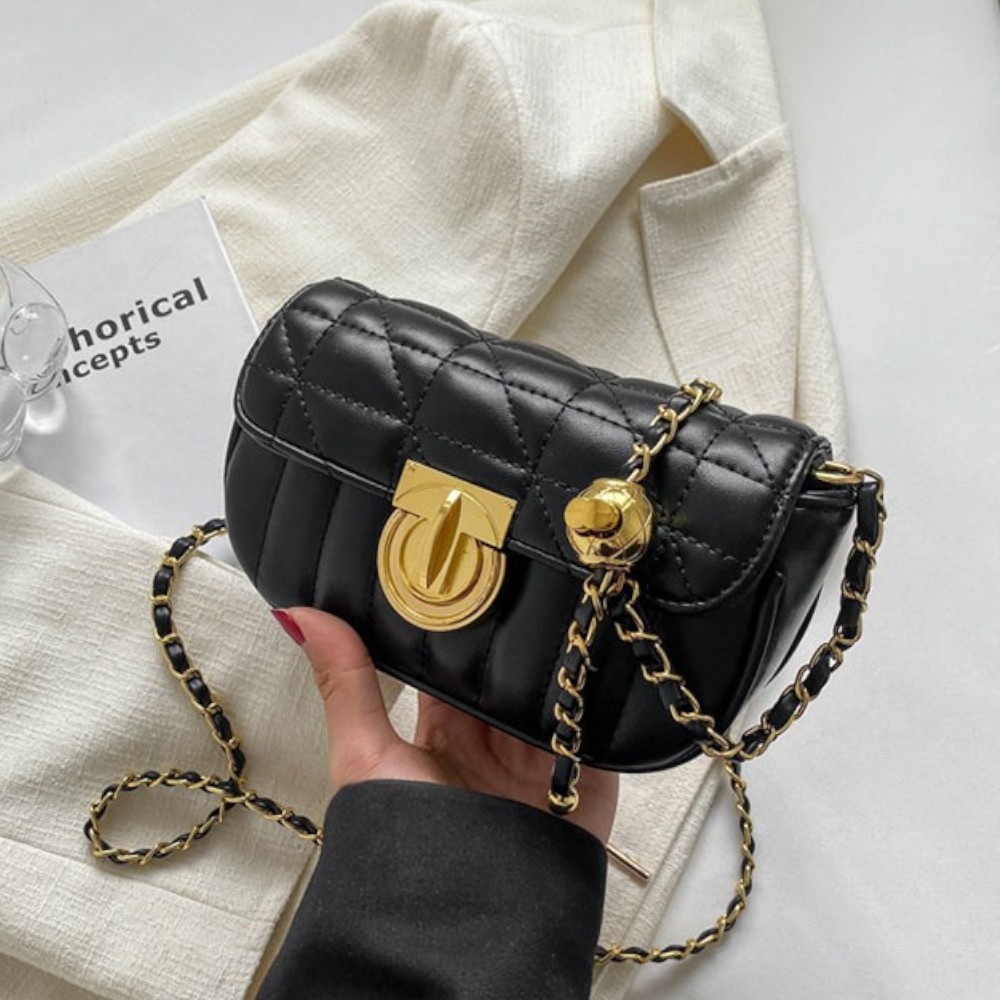 DOAREM DOAREM Women's Leather Bag Daily Shoulder Bag Cross Bag Mini Chain Bag 8155