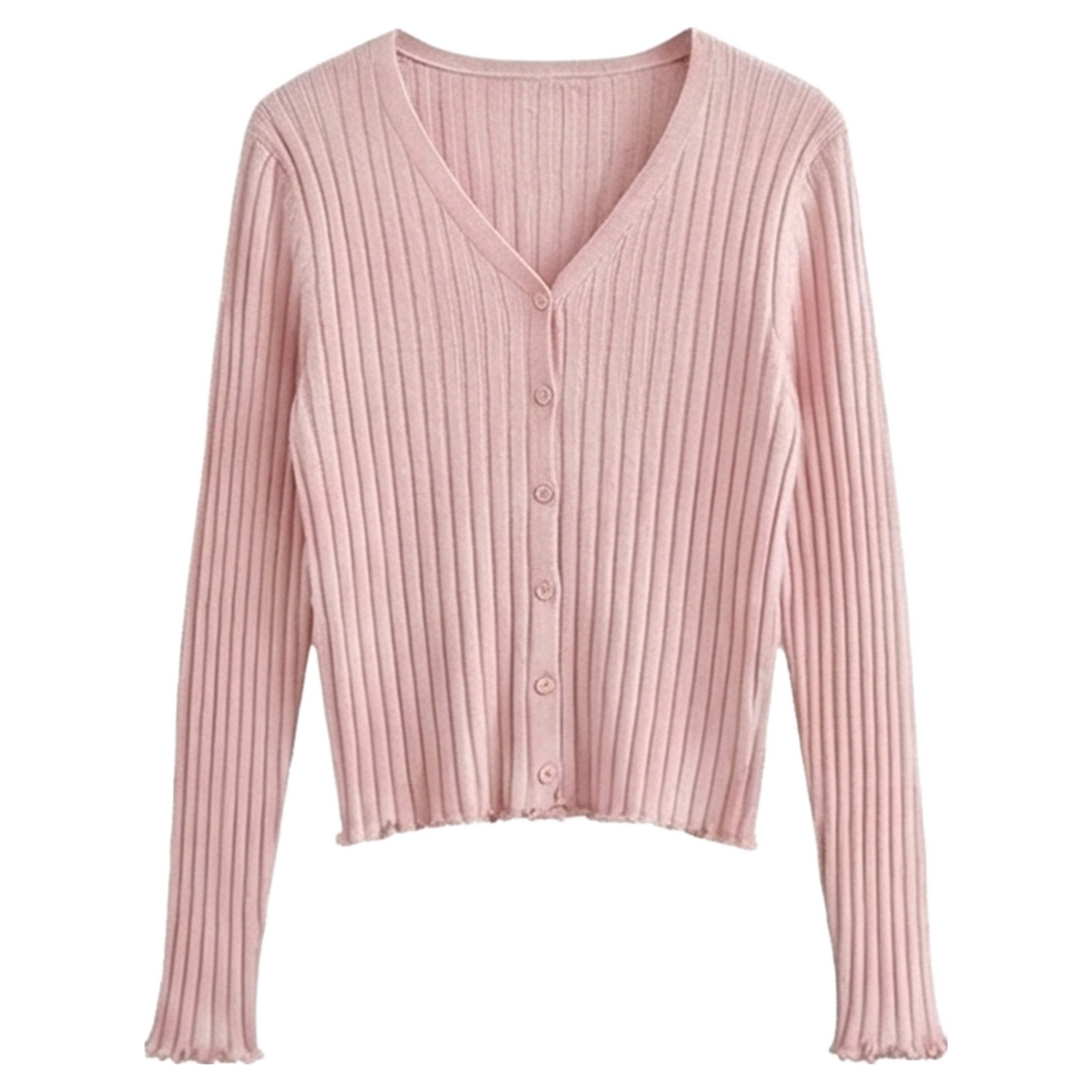 Sonio Women's V Slim Long Sleeve Cardigan