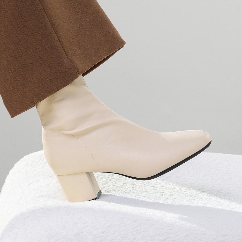 J.Shoe 3 heel heights Mua square toe socks ankle boots