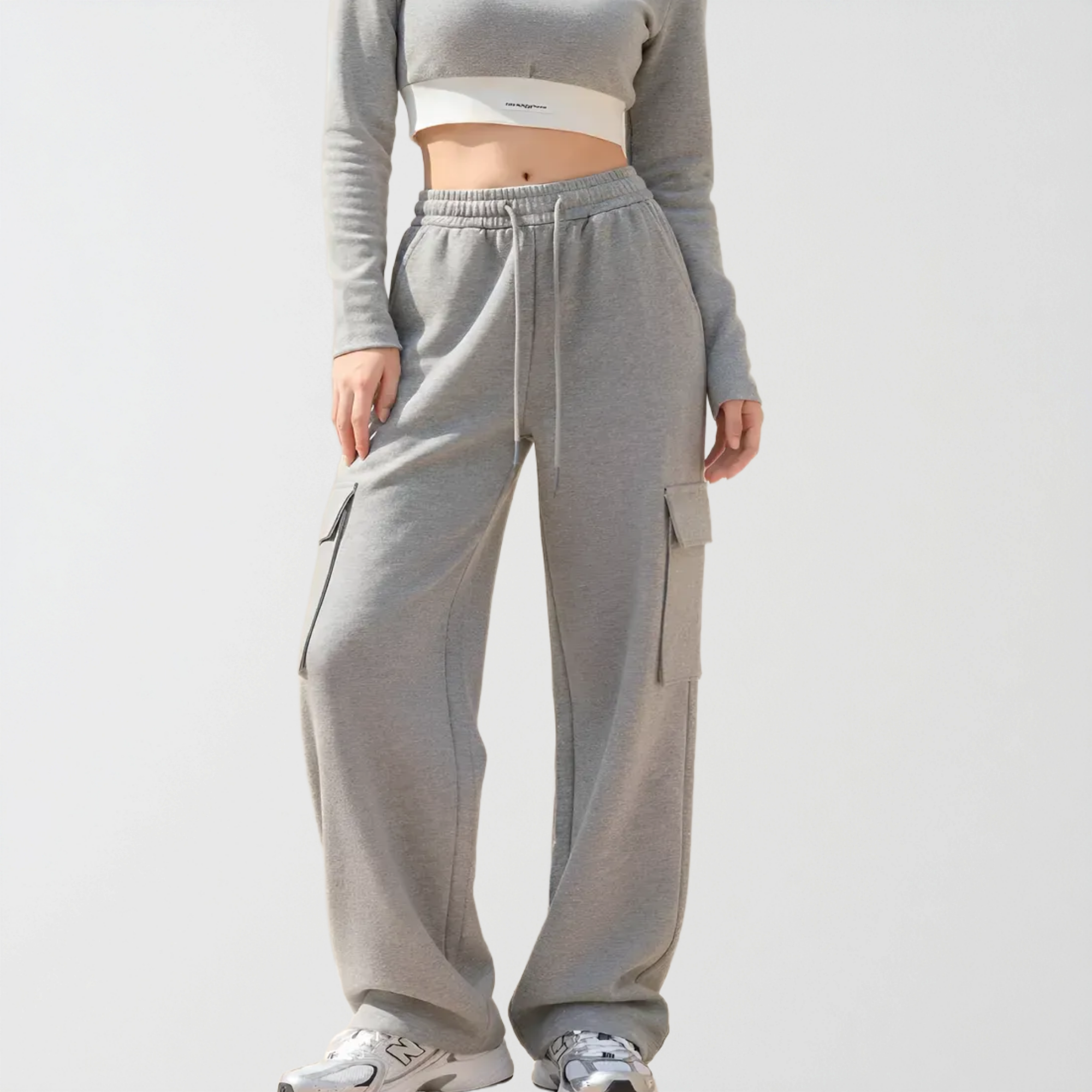 Byjeje Women's Training Pants Jogger Cargo Pants Wide Sweats