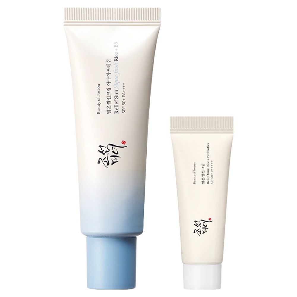 Joseon Beauty Deluxe Set Clear Rice Sunscreen Aqua Fresh 50ml + Clear Rice Sunscreen 10ml Set