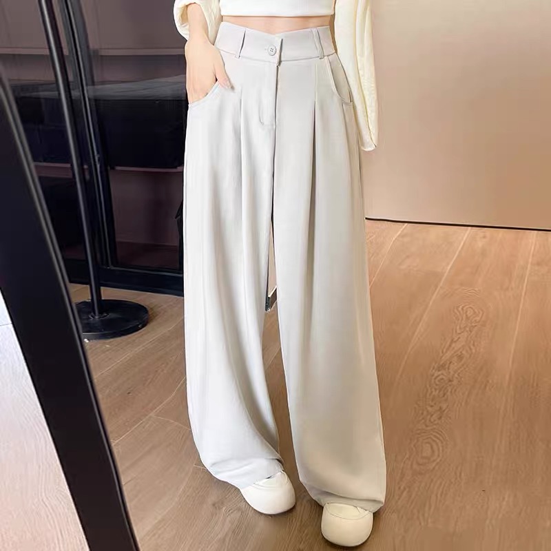 Shaily cool straight fit wide pants suit pants