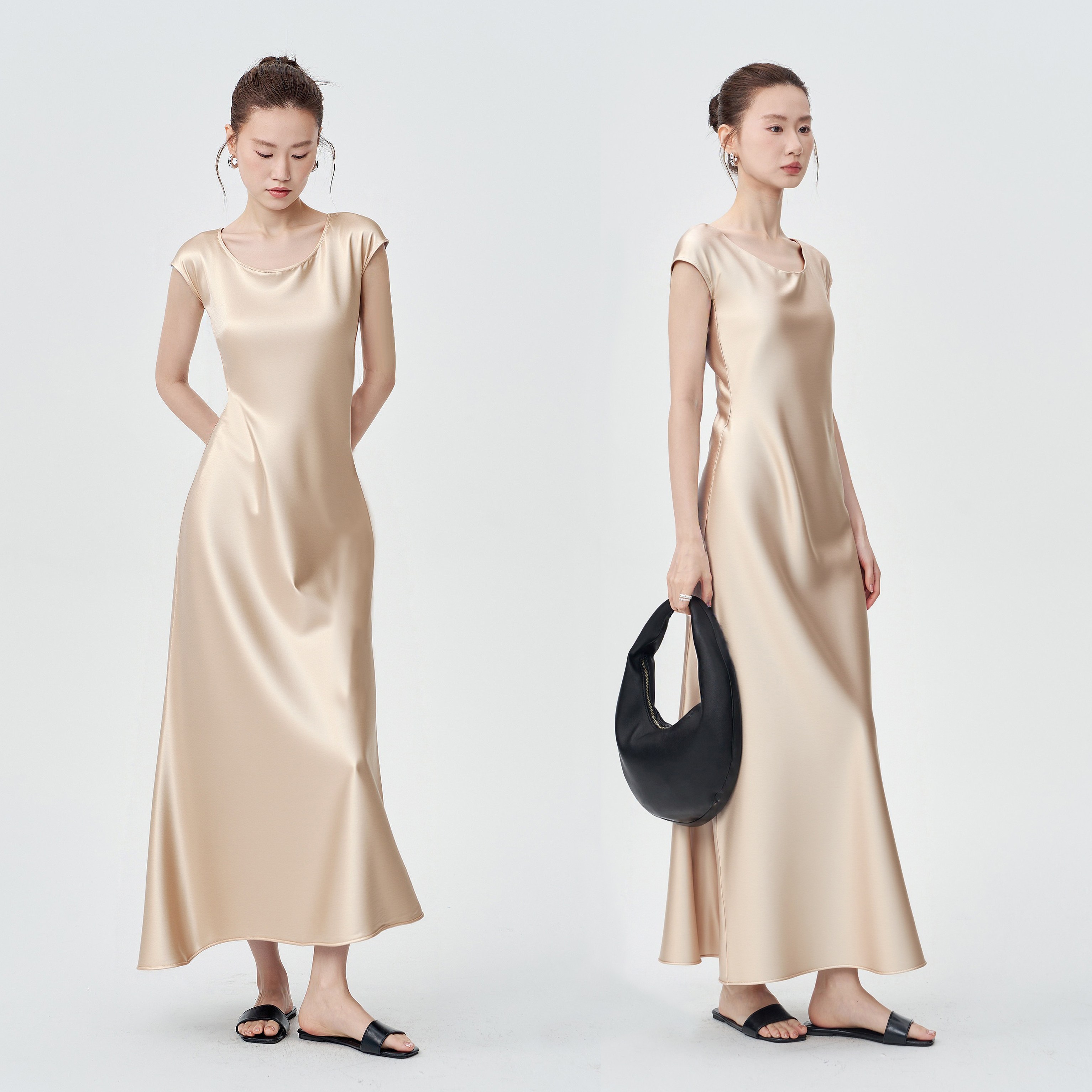 Women's summer dress Wrinkle-free long dress