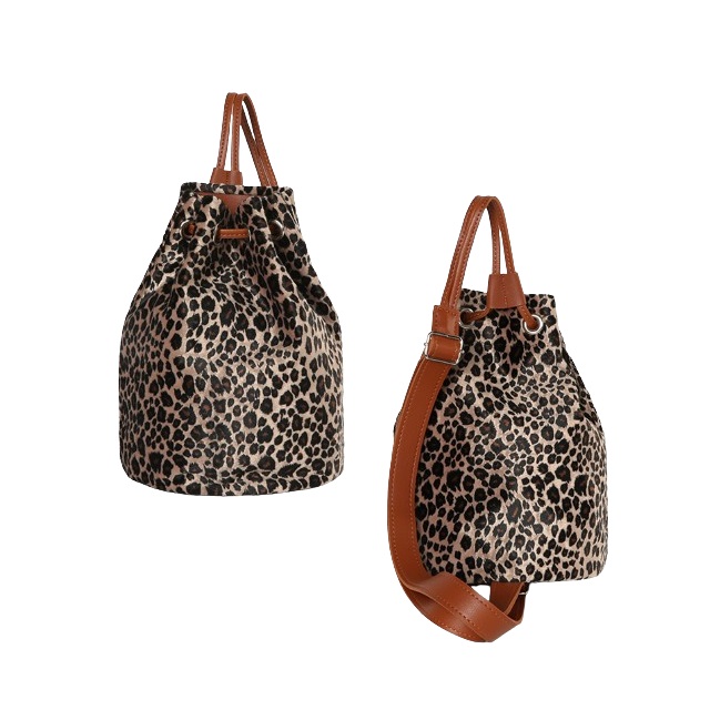 Bokjori shape leopard body cross bag sling bucket bag bag