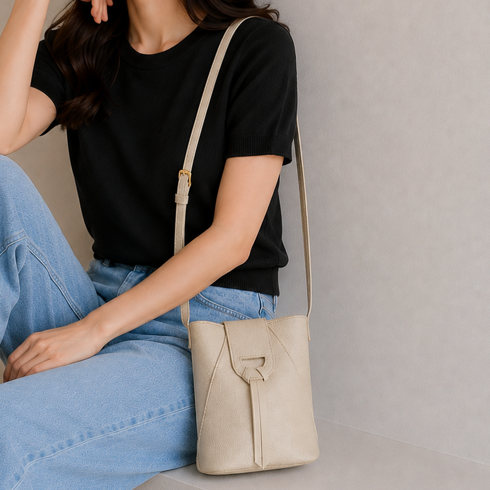 Heatgram Women's Mini Bucket Daily Crossbody Bag