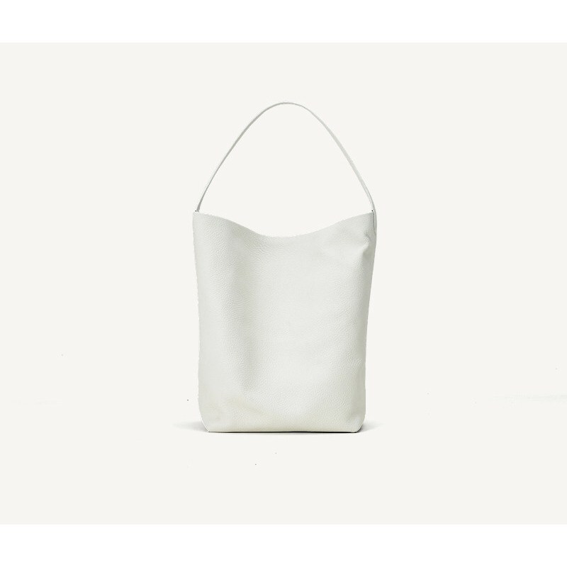 Carias cowhide bucket bag, object bag, crossbody shoulder bag, tote bag, luxury feel leather bag