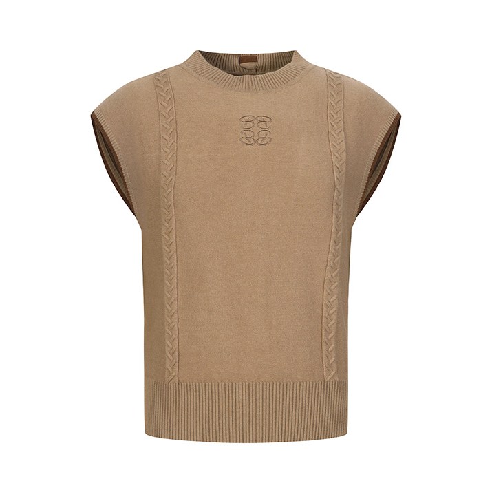 Benzef Sale Women's Twist Tissue Point Round Vest BQ4MWSV508