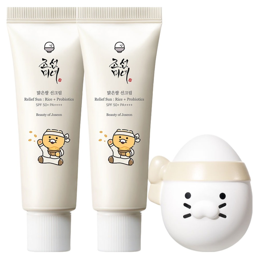 Joseon Beauty Chunsik Collaboration Clear Rice Sunscreen 50ml x 2p + Special Stress Ball Set, 2 Pieces, 50ml