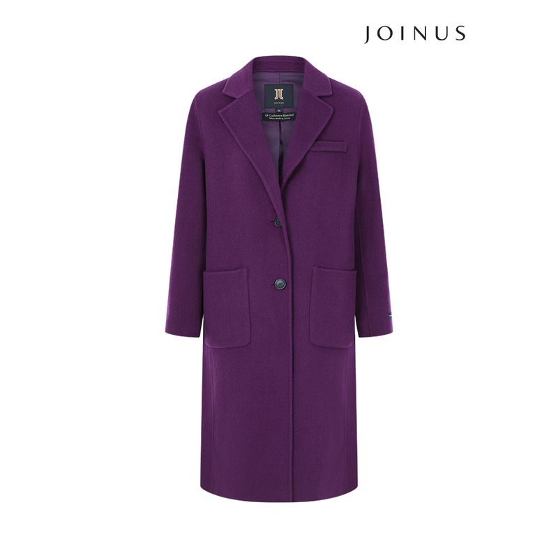 Joiners Wool Blend Single Long Coat-JW25CH4003237A