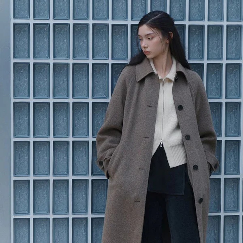 [Domestic Department Store] Itmissha Coat Balmacan Handmade Cashmere Blended ITQBZHL360